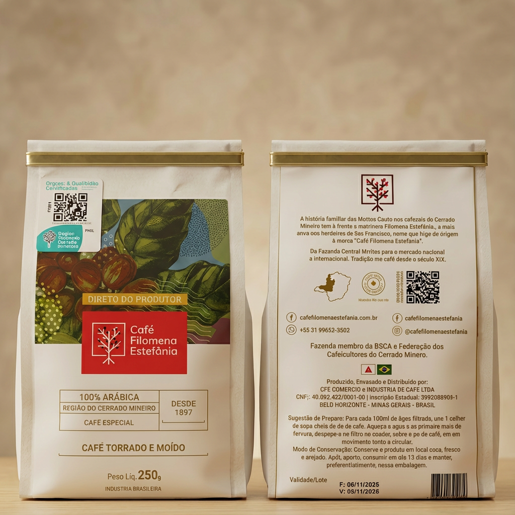CAFÉ CLÁSSICO CATUAÍ VERMELHO - TORRADO E MOÍDO 250g
