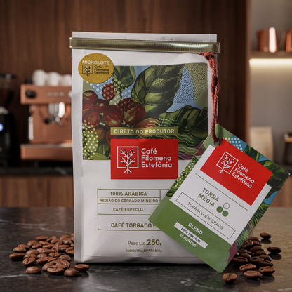 CAFÉ BLEND ESPECIAL CERRADO MINEIRO TORRADO EM GRÃOS - 85 PONTOS