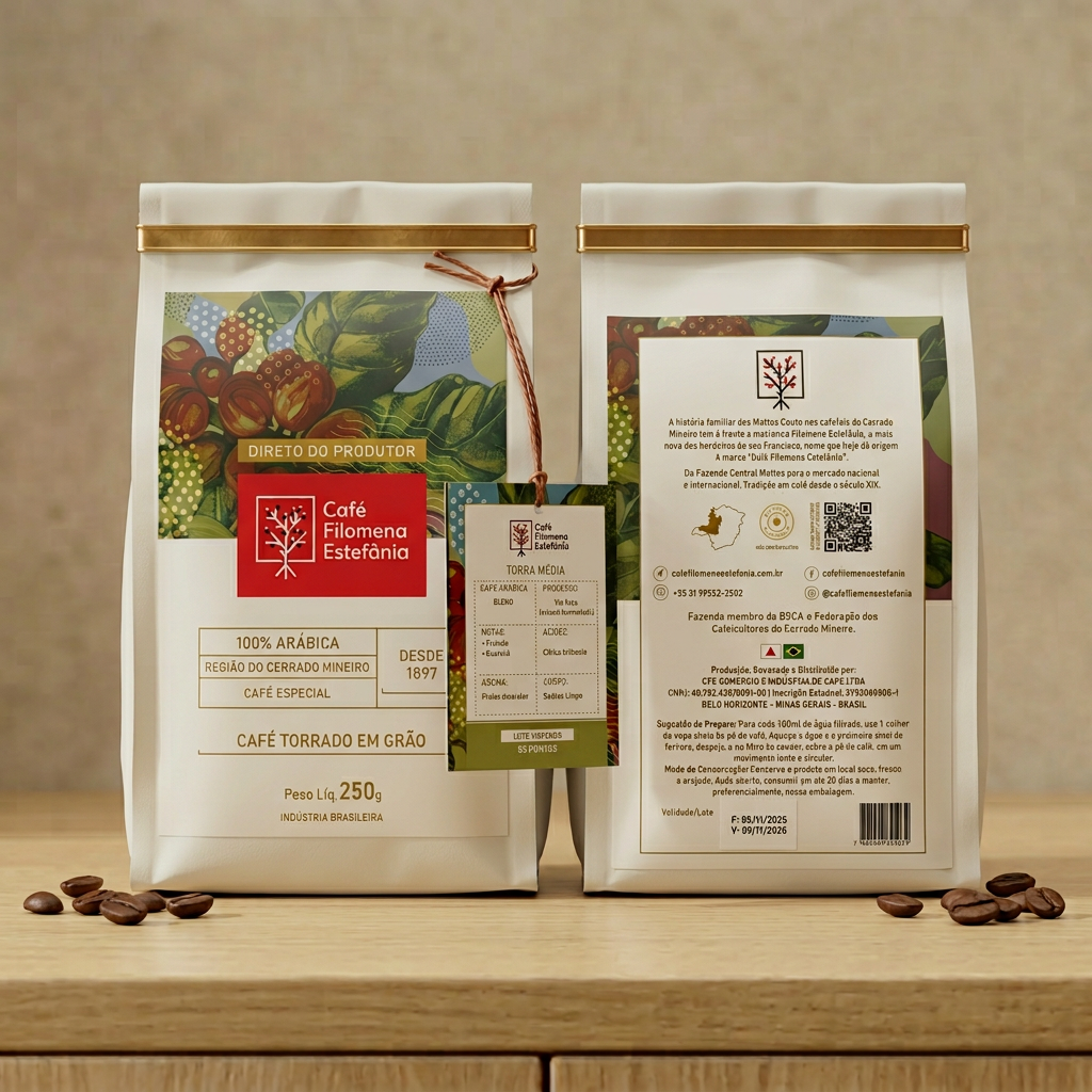 CAFÉ BLEND ESPECIAL CERRADO MINEIRO TORRADO EM GRÃOS - 85 PONTOS