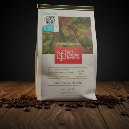 CAFÉ CLÁSSICO CATUAÍ VERMELHO - TORRADO EM GRÃOS 250g